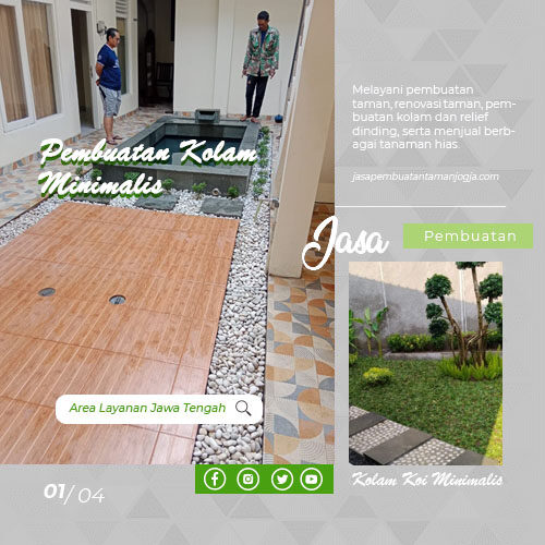 Pembuatan Kolam Koi Minimalis rev